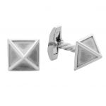 Cufflinks Pyramid Silver