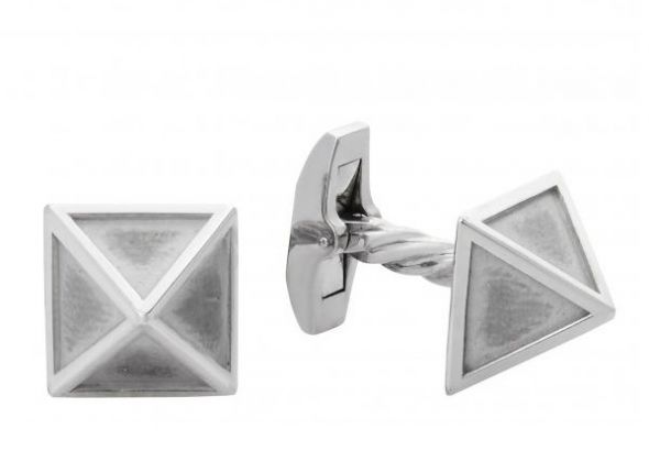 Cufflinks Pyramid Gold